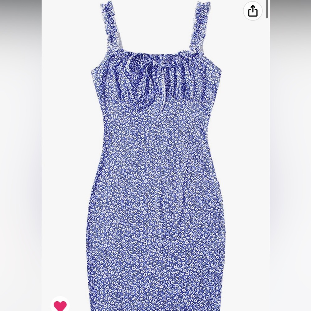 Amazon Blue Floral Dress